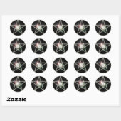 Gloeiende Pentagram 2 Sticker (Vel)