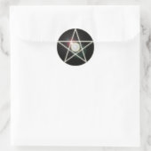 Gloeiende Pentagram 2 Sticker (Tas)