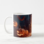 Gloeiende Pompoen Halloween Koffiemok (Links)