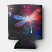 Gloeiende rode libel blikjeskoeler (Achterkant)