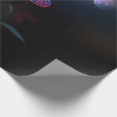 Gloeiende rode libel cadeaupapier (Hoek)