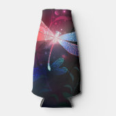 Gloeiende rode libel flesjeskoeler (Voorkant)