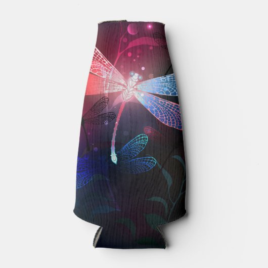 Gloeiende rode libel flesjeskoeler (Voorkant)