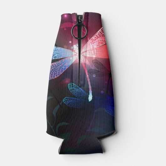 Gloeiende rode libel flesjeskoeler (Achterkant)