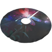 Gloeiende rode libel kerstboom rok (Gekanteld)