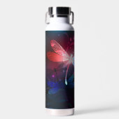 Gloeiende rode libel waterfles (Voorkant)