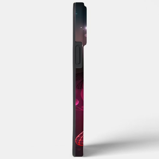 Gloeiende rode libellen Case-Mate iPhone case (Achterkant / Rechts)