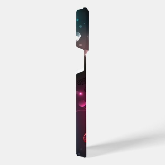 Gloeiende rode libellen iPhone hoesje (Rechterkant)