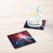 Gloeiende rode libellen kartonnen onderzetters (Insitu)