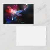 Gloeiende rode libellen kortingskaartje (Voorkant / Achterkant)