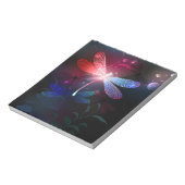 Gloeiende rode libellen notitieblok (Gedraaid)