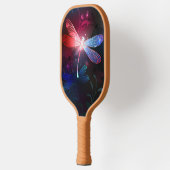Gloeiende rode libellen pickleball paddle (Links)