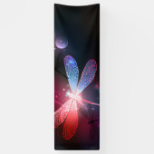 Gloeiende rode libellen spandoek (Verticaal)