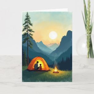 Gloeiende Tent Vaderdag Kaart