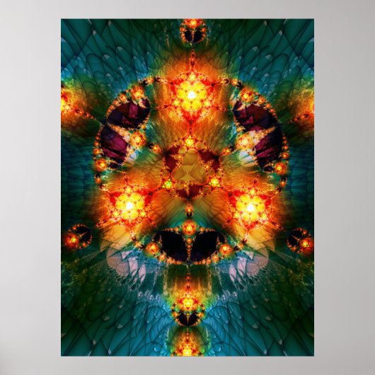 Gloeiende toverstaf poster (Voorkant)