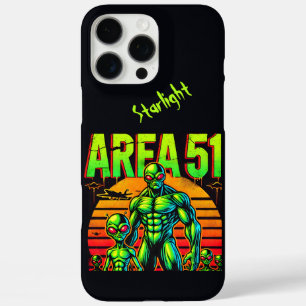 Gloeiende UFO's torenen boven Area 51 iPhone 16 Pro Max Hoesje