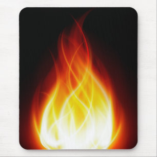 Gloeiende vlammen Mousepad Muismat