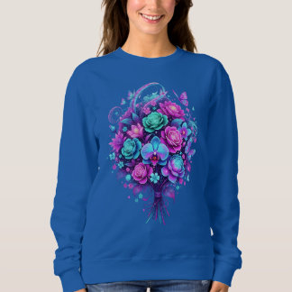Gloeiende Vlinders & Bloemen Sweatshirt