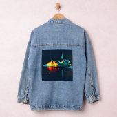 gloeiende vloeistofdruppel denim jacket (Hangar)