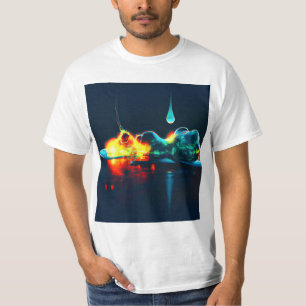 gloeiende vloeistofdruppel t-shirt