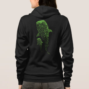 Gloeiende Walvishaartje Deeltjes Kunst Hoodie