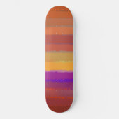 Gloeiende Zonsopgang Zoute Waterverf Pop van Kleur Skateboard (Voorkant)