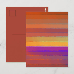 Gloeiende Zonsopgang Zoute Waterverf Uitbarsting V Briefkaart