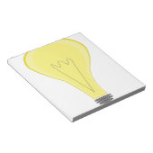gloeilamp notitieblok (Schuin)