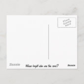 gloeilamp op blk 3-inch flap briefkaart (Achterkant)