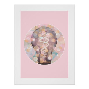 Gloeilamp Sparkles Perfect Poster