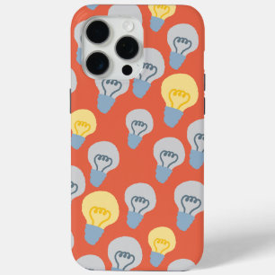 Gloeilampillustratie Heldere Ideeën Patroon iPhone 15 Pro Max Hoesje