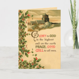 Gloire à Dieu Carte de Noël