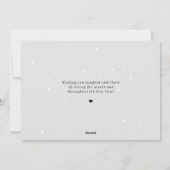 Gloire à Dieu Carte photo de Noël religieuse (Dos)