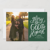 Gloire À Dieu Dans La Plus Haute Carte Photo De No (Devant)