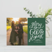 Gloire À Dieu Dans La Plus Haute Carte Photo De No (Debout devant)