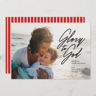 Gloire à Dieu, religion, carte photo de Noël