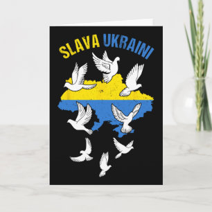 Gloire à l'Ukraine Carte du drapeau de l'Ukraine C