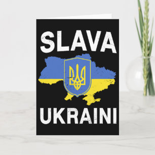 Gloire à l'Ukraine Carte d'Ukraine Soutien à la fi