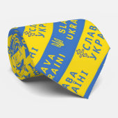 Gloire à l'Ukraine Cravate trident de la guerre (Roulé)