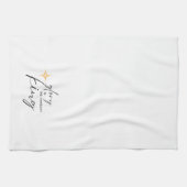 Gloire au nouveau-né King Noël serviette de cuisin (Horizontal)