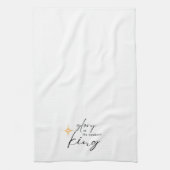 Gloire au nouveau-né King Noël serviette de cuisin (Vertical)