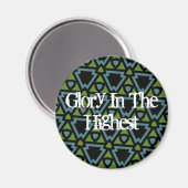 Gloire Dans Le Plus Haut Magnet - Motif Rom (Recto/Verso)