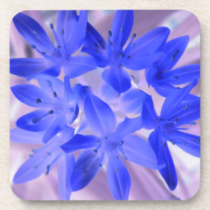 Gloire du Dessous de verre de liège bleu étincelan