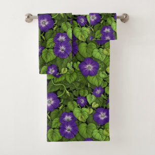 Gloire du matin en violet et vert