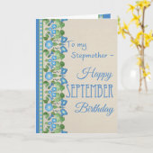 Gloire du matin Septembre Carte d'anniversaire : S (Fleur jaune)