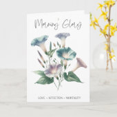 Gloire du matin Septembre Fleur de naissance Carte (Fleur jaune)