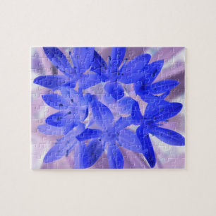 Gloire du Puzzle bleu bouillonnant de neige