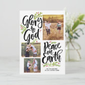 Gloire et paix | Carte photo de Noël (Debout devant)