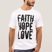 GLOOF HOOP LIEFDE Christelijke T-shirts (Voorkant)