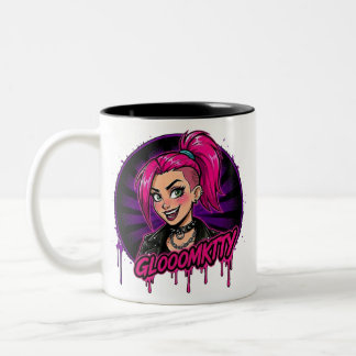 Gloomkitty koffiekop tweekleurige koffiemok